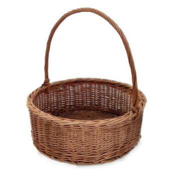 Wicker flower gift basket 35