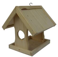 Karmnik dla ptaków drewniany