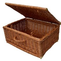 Wicker suitcases