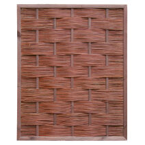 Wicker fences in a wooden frame