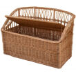 Wicker storage bench with sitting 100 - 2