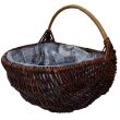Wicker hanging planter basket 34 - 2