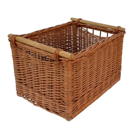 Skrzynka wiklinowa z kołkami 47x33x17