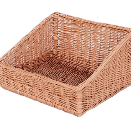 Wicker basket for storage organizing, trapezoid 45x40