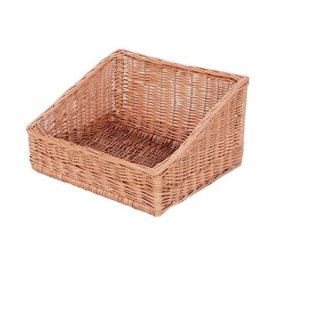 Wicker basket for storage organizing, trapezoid 40x40