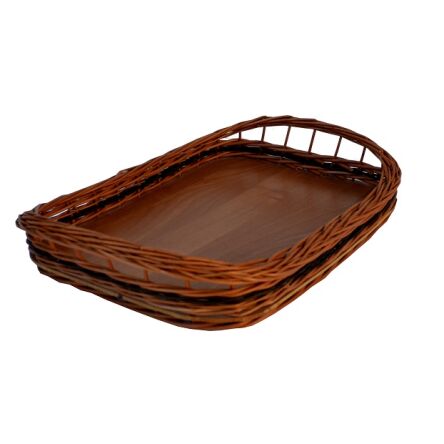 Wicker tray with handles, Okienko 51x35