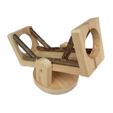 Wooden hamster swing toy