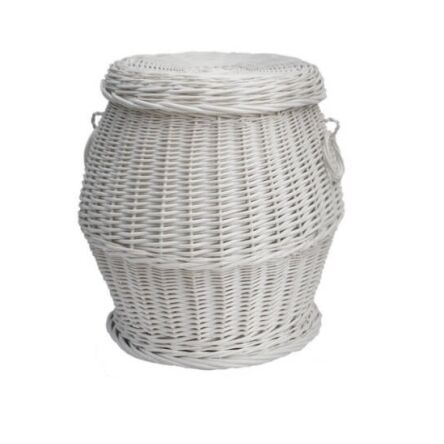 Wicker basket for toys, white 45