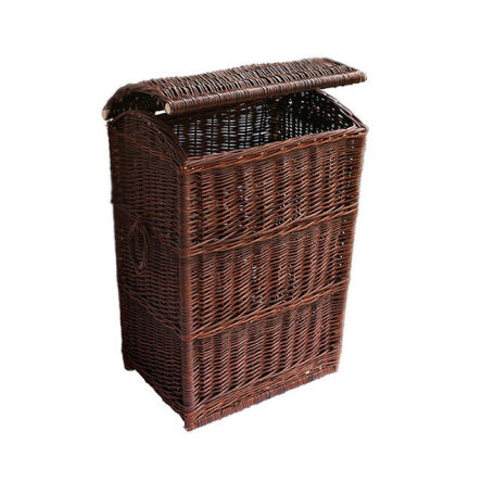 Wicker laundry hamper, wenge 46