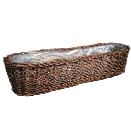 Wicker flower pot 60