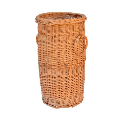 Wiklinowy stojak na parasole, z uchwytami