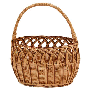 Wicker shopping basket, openwork 45