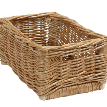 Wicker storage basket 15x25x11