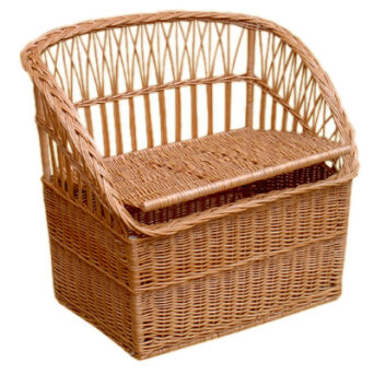 Wiklinowy kufer ława 60