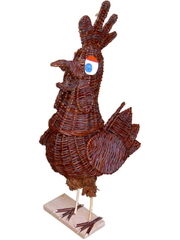 Garden figurine, Wicker Rooster