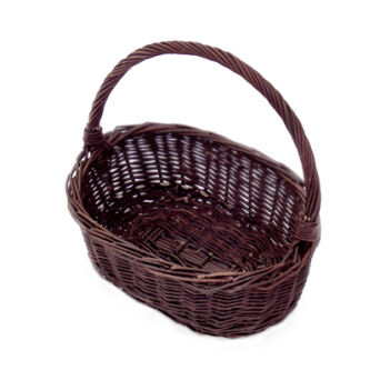 Wicker gift basket, dark 27