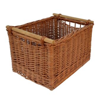 Skrzynka wiklinowa z kołkami 47x33x17