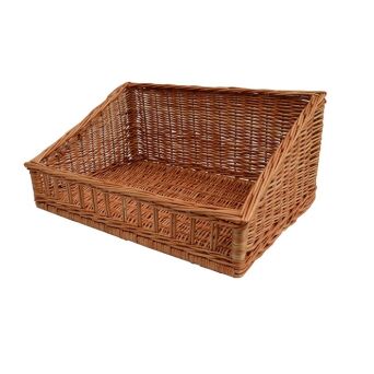Wicker basket for storage organizing, trapezoid 58x40