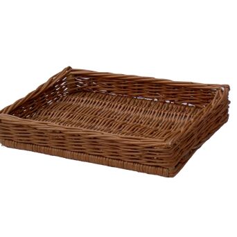 Wicker storage basket 40x30x5