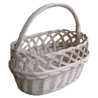 Wicker shopping basket, openwork 40