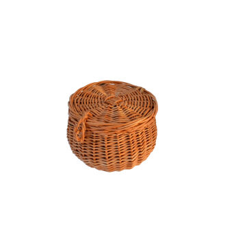 Wicker storage basket 12