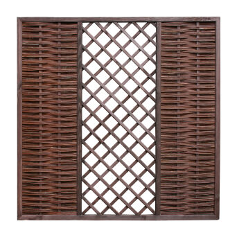 Wicker fence with a trellis 180x180