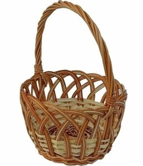 Wicker Easter basket, openwork 16