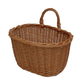 Wicker hanging storage basket 23