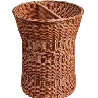 Wicker display basket with a partition 60