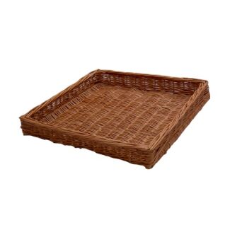 Wicker storage basket 49x39x10