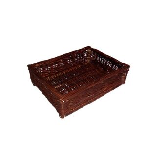 Wicker storage basket 60x40x12