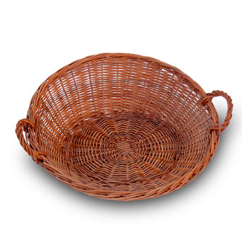 Wicker tray, round with handles 41