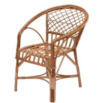Wicker kids chair, openwork