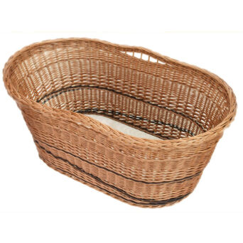 Wicker Moses basket for babies