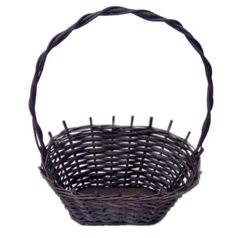 Wicker gift basket, wenge, Elipsa 35