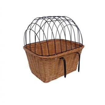 Wicker bike basket for small dogs/cats 48
