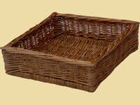 Wicker storage basket 30x30x10