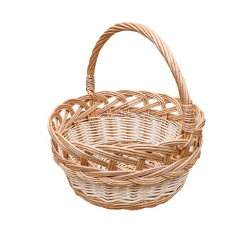 Wicker Easter basket, colorful 24