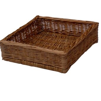Wicker storage basket 35x35x10