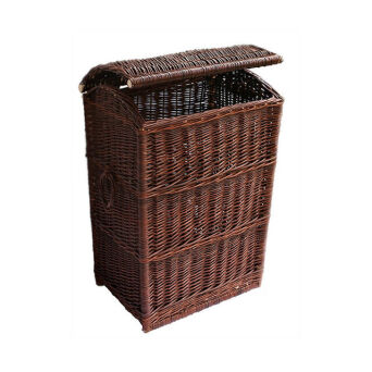 Wicker laundry hamper, wenge 46