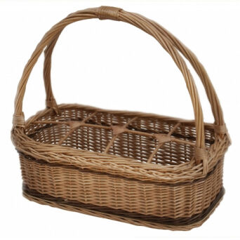 Wicker bottle carrier (for 8 bottles)