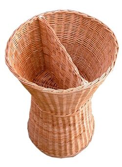 Wicker display basket with a partition 40