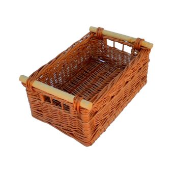 Skrzynka wiklinowa z kołkami 40x25x15