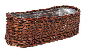 Wicker flower pot 35