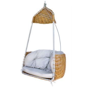 Wicker outdoor hanging chair