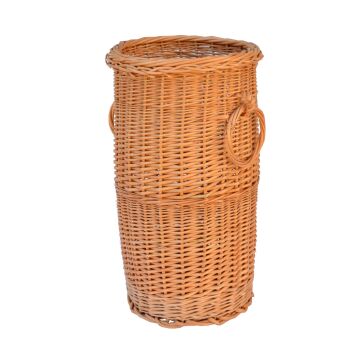Wiklinowy stojak na parasole, z uchwytami
