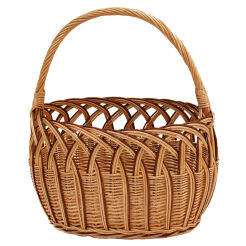 Wicker shopping basket, openwork 45