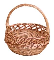 Wicker shopping basket, openwork, Bolerko 20