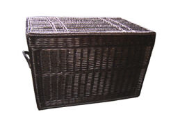 Wicker storage trunk, wenge 70