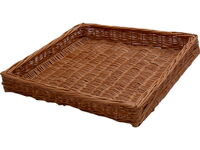 Wicker storage basket 49x49x7